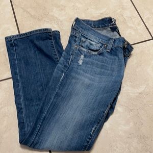 Lucky Brand straight cropped jean